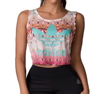 Adidas x Farm Borbofresh crop Top